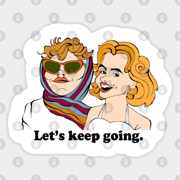 THELMA AND LOUISE FAN ART! Sticker by cartoonistguy